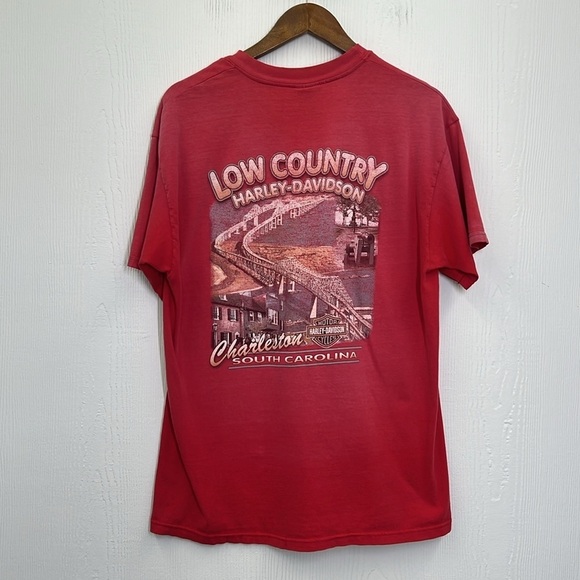 Harley Davidson - Low Country Charlestown South Carolina Faded Out T Shirt Large - Picture 10 of 13